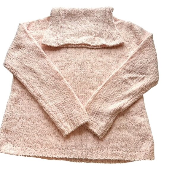 SML Sport Cozy Pink Women's Long Sleeve Oversized Pullover Sweater Size Medium - Picture 1 of 8